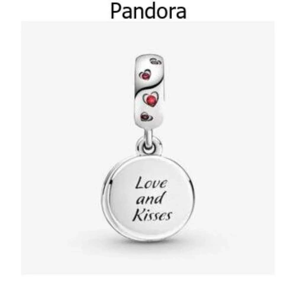 Pandora Disney Mickey Mouse & Minnie Mouse Love and Kisses Dangle Charm